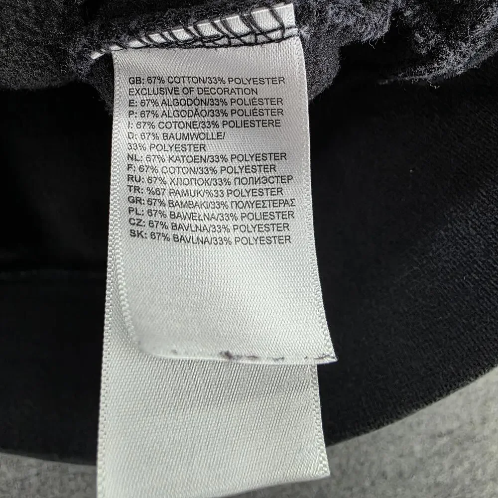 The North Face Hoodie Mens M Black Pullover Hooded Pockets Graphic Print